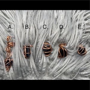 Black Tourmaline Braid & Dreadlocks Hair Accessory